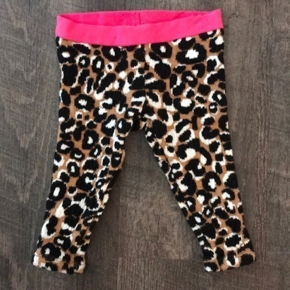 Kids animal print  knit  leggings